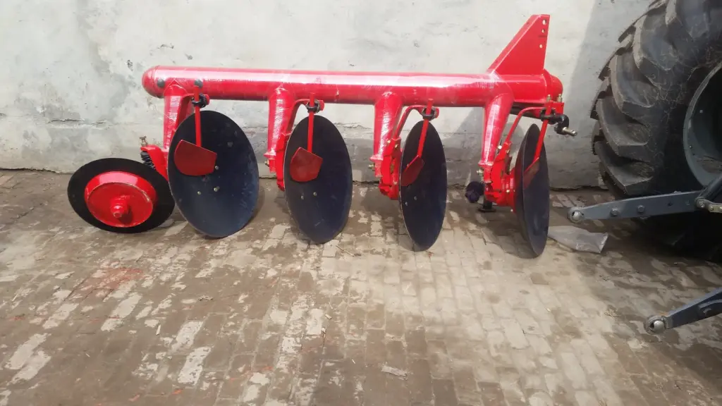 Disc plough implement prepared for tractor buyers