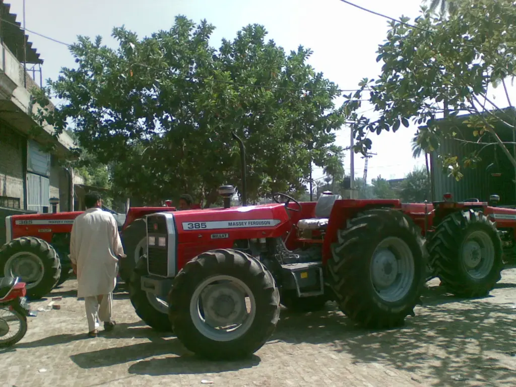Massey Ferguson 4WD tractor prepared for export