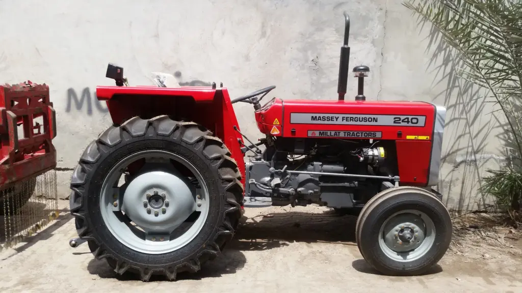 MF 240 tractor prepared for export buyers