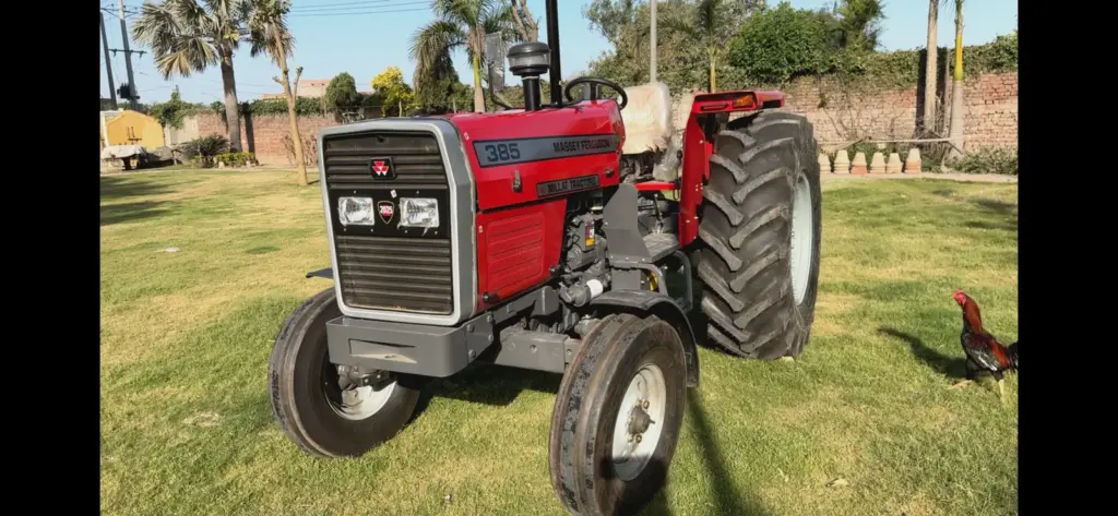 MF 385 2WD tractor prepared for export buyers