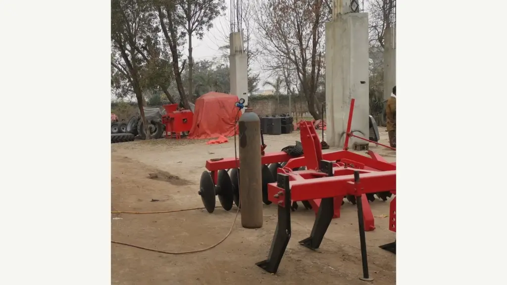 Chisel plough implement prepared for tractor buyers